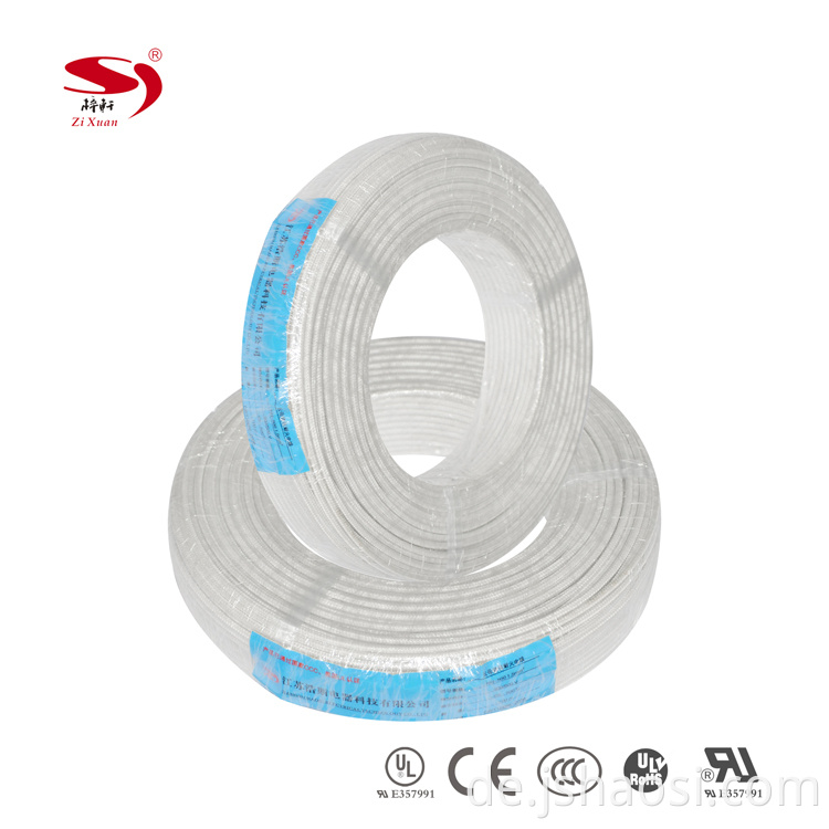 Mica wrap fire resistant wire NH-500 1.5mm&sup2; WHITE